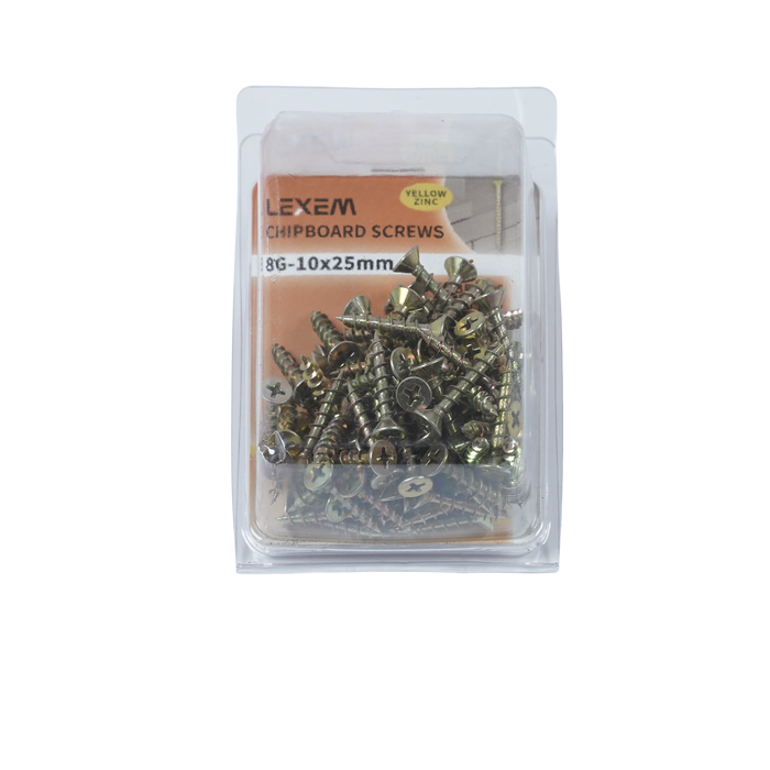 Chipboard Screw: Phillips Drive - Countersunk - Ribbed