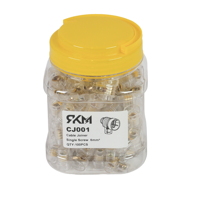 Cable Joiner Single Screw 6mm² (100 Pack)