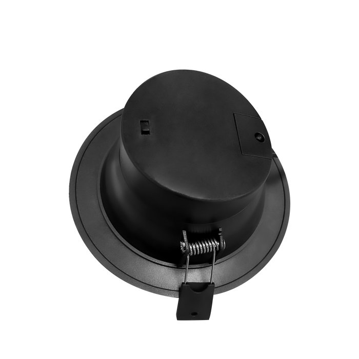 10W LED Downlight - Flat Facial Black