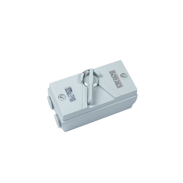 Weatherproof Single Switch 250V 20A IP66
